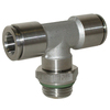Push in fitting stainless steel AISI 316L tee male BSPP(G)